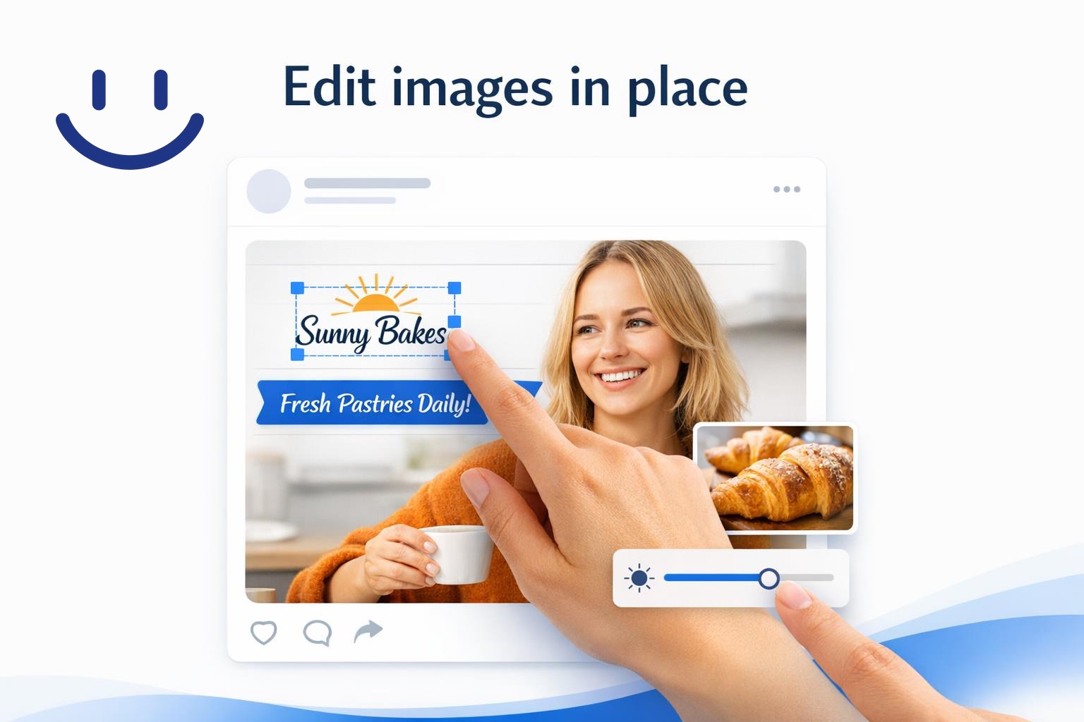 Edit images in place newsletter preview